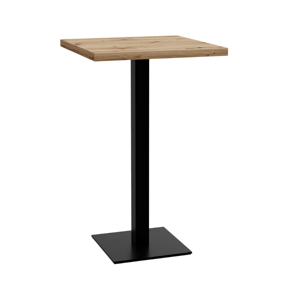 Gastro barový stůl 70x70 cm | D4225 OV Artisan dub | litinový rám