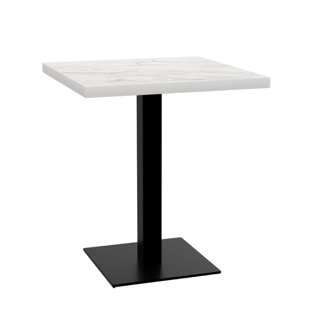 Bistro stůl 60x60 cm | D4448 LV mramor bílý | litinový rám
