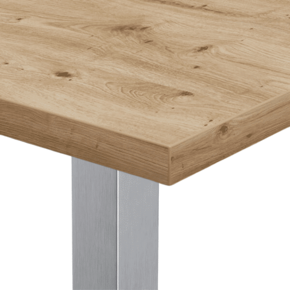 Gastro barový stůl 110x60 cm | dub Artisan | rám z nerezové oceli - Obrázek 3