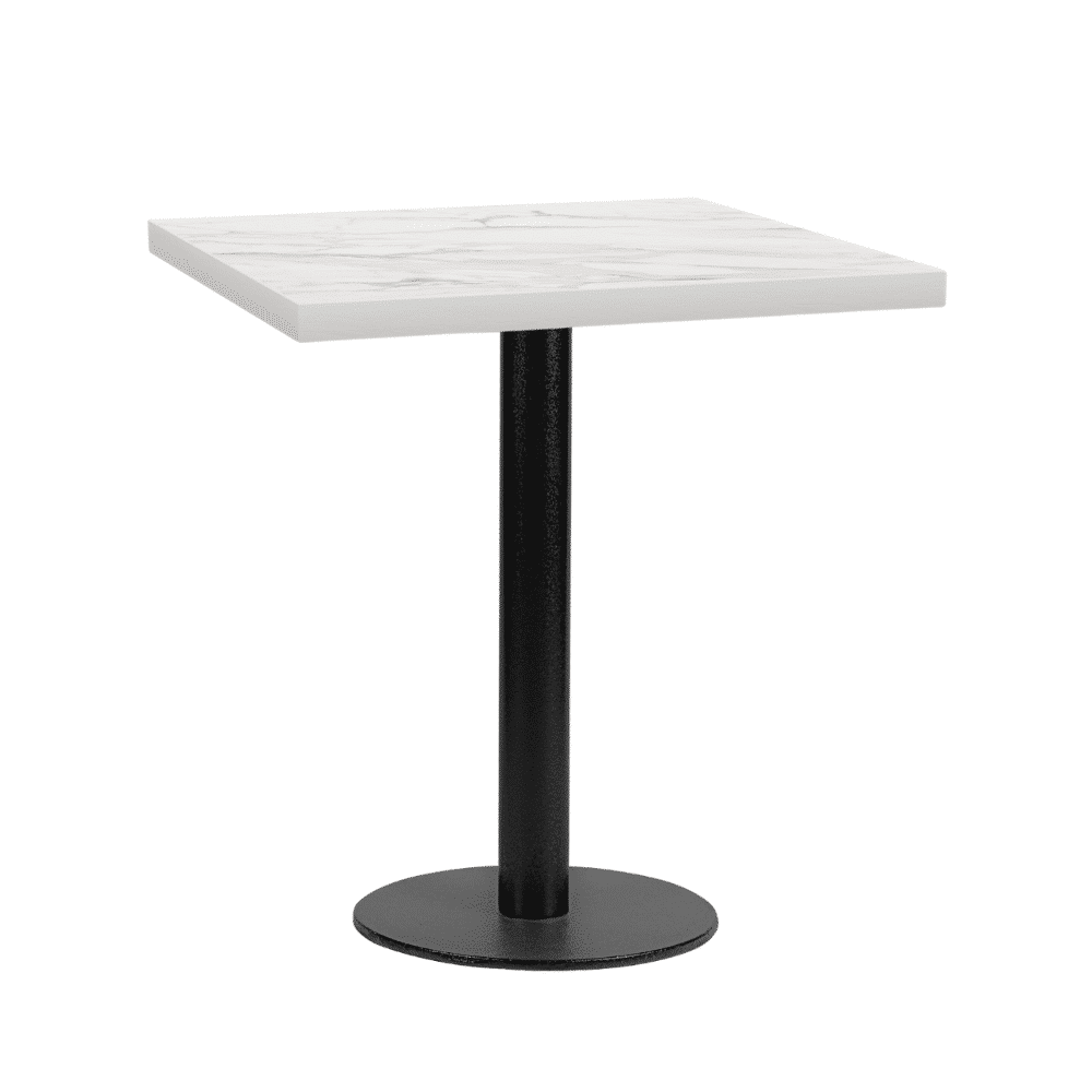 Marmor Weiß Eckig Stahlgestell Rund.png