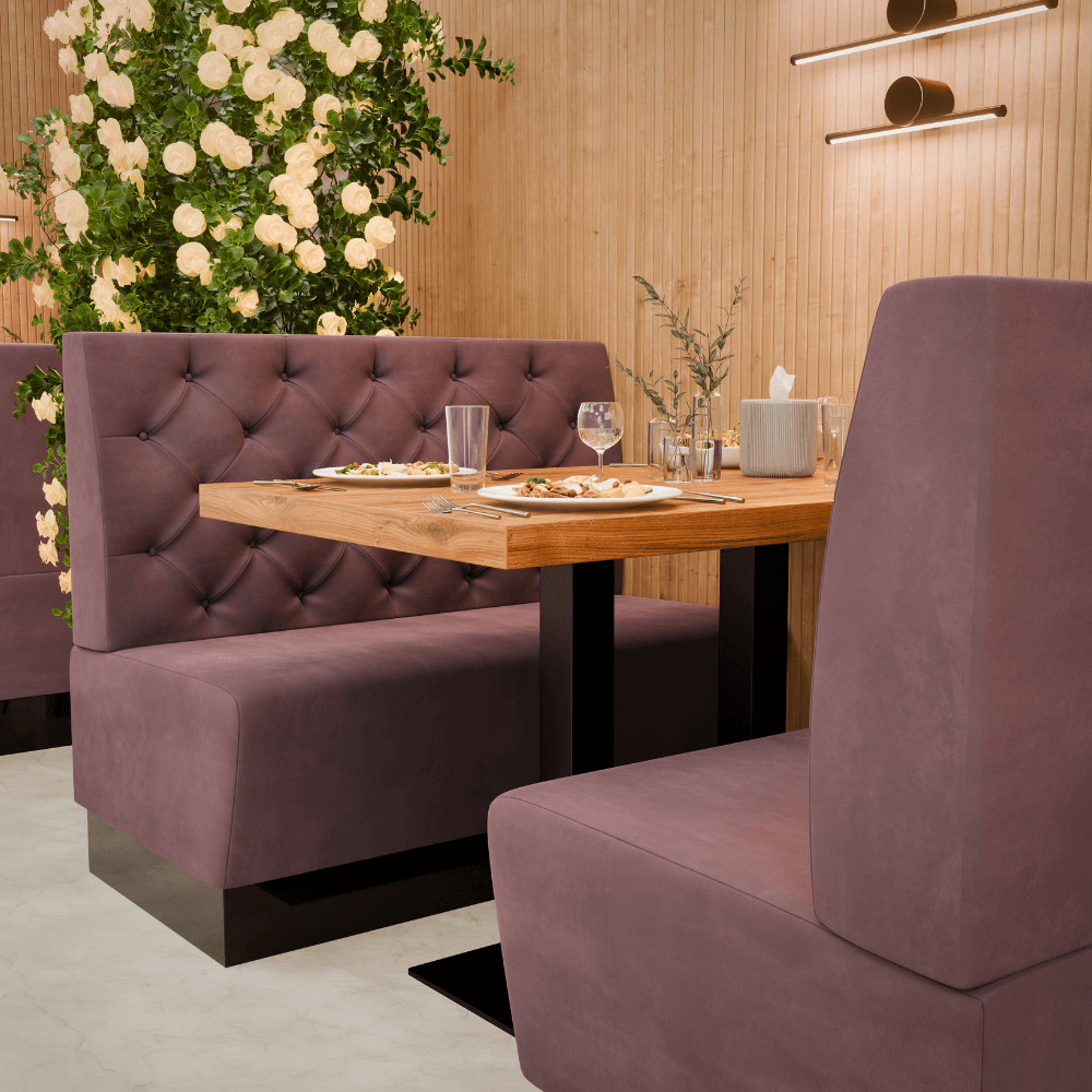 Amsterdam Samtstoff Chesterfield Referenz 2 rosa