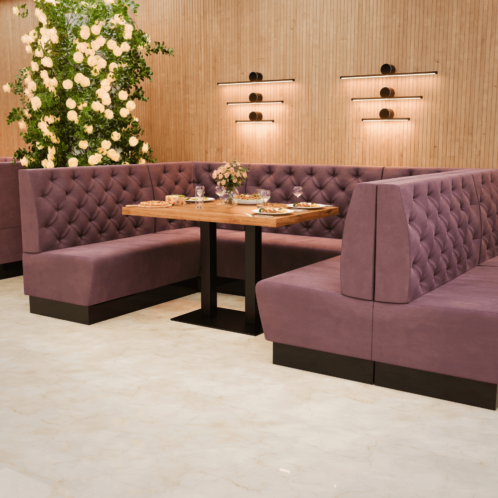 Amsterdam Samtstoff Chesterfield Referenz 1 rosa
