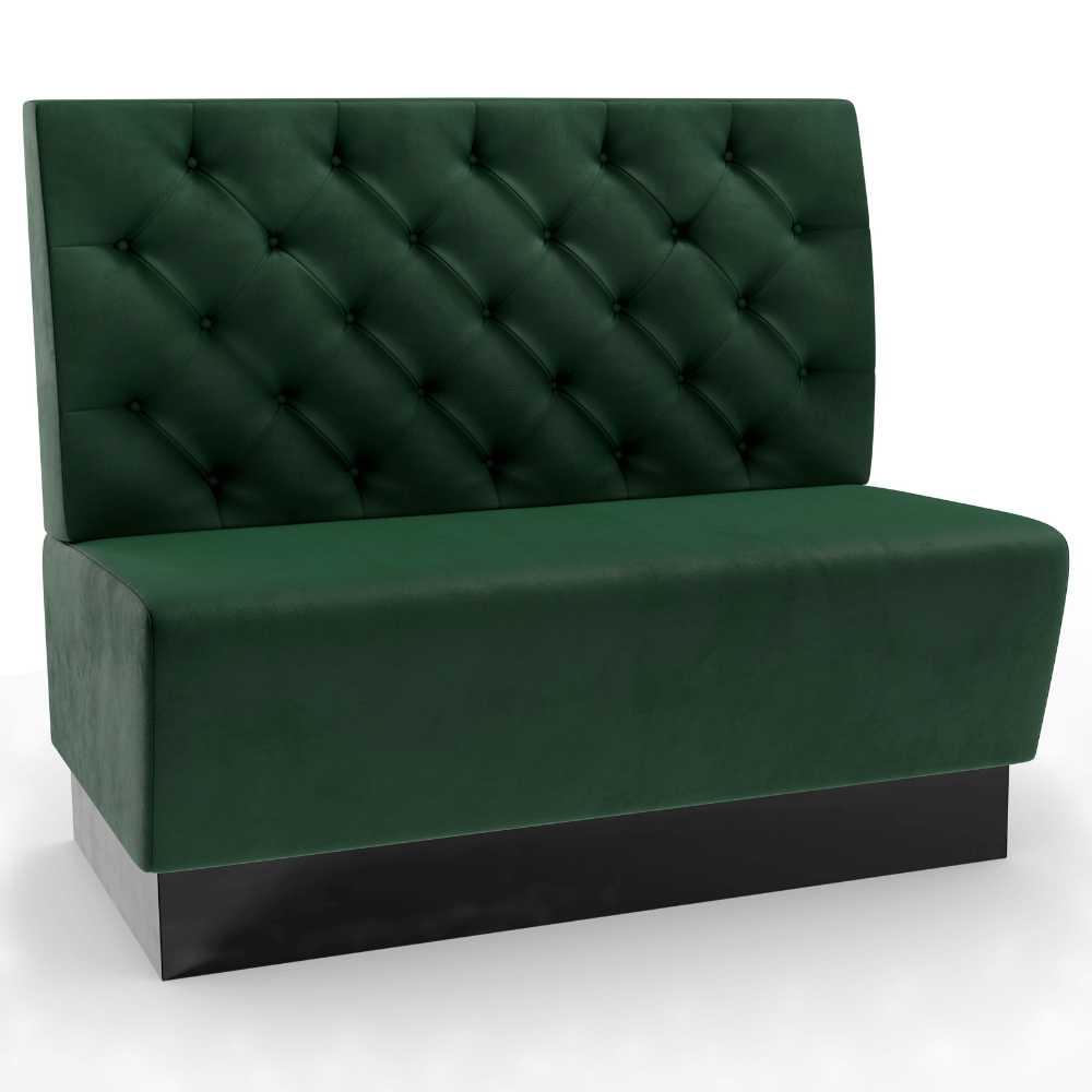 Amsterdam Samtstoff Chesterfield grün