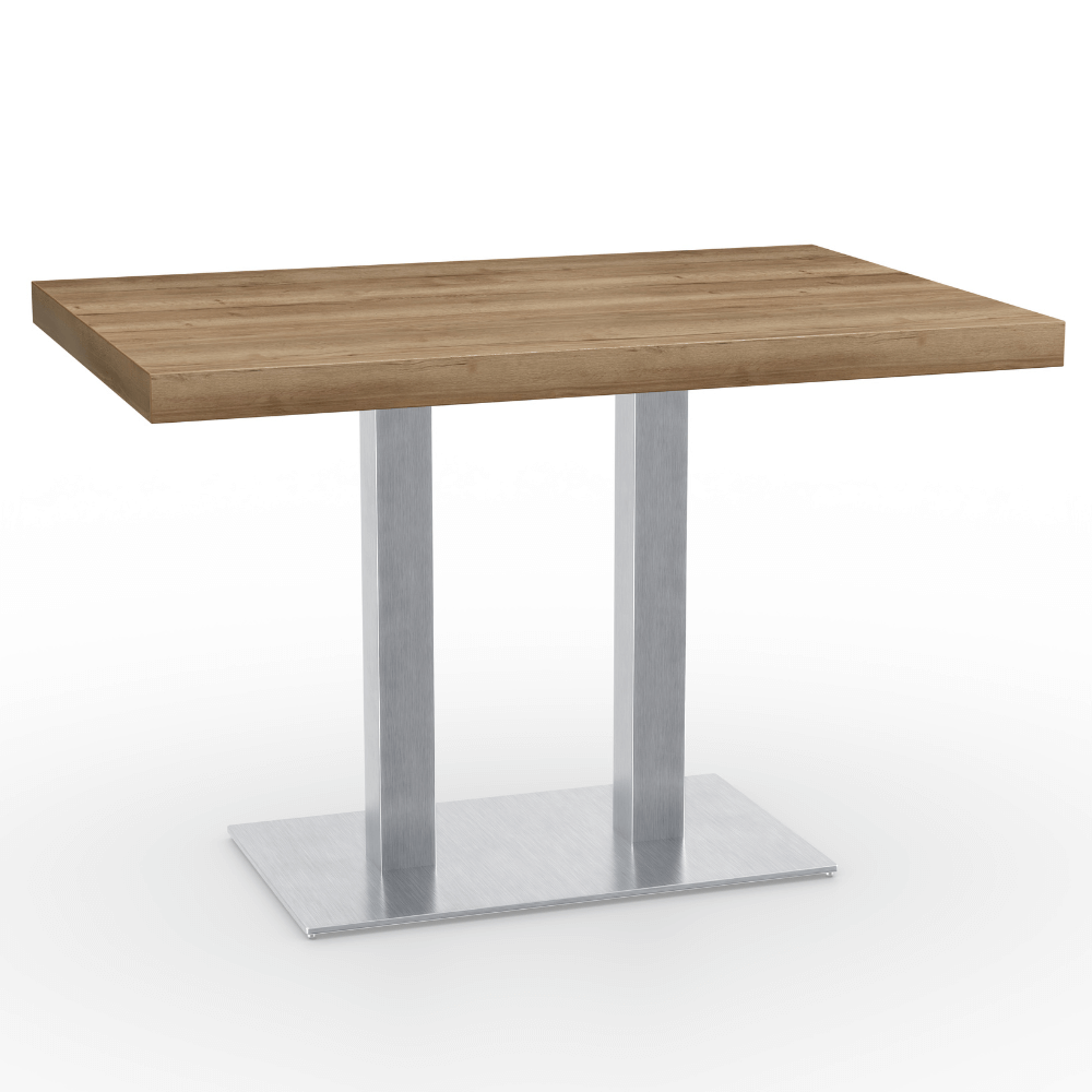 Bistro stůl XL rustikální obdélníkový z nerezové oceli.png