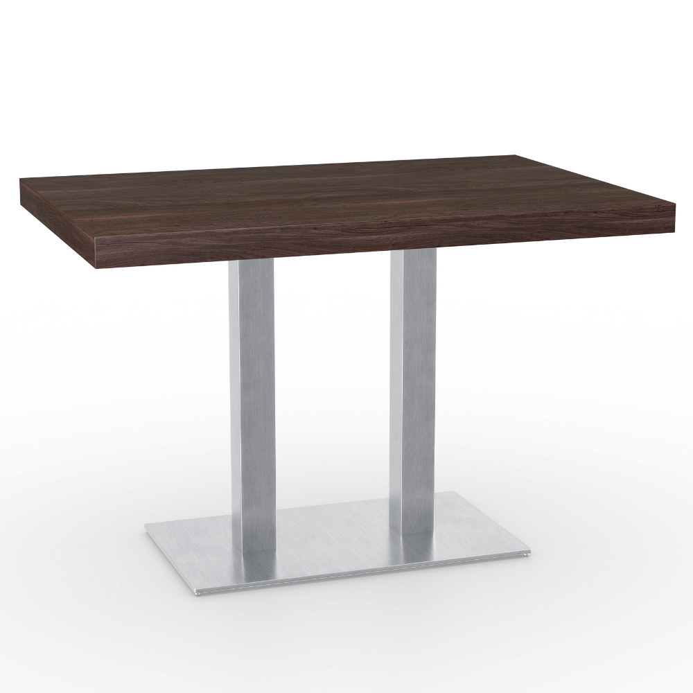 Bistrotisch XL Tabak Rechteckig Edelstahl.png